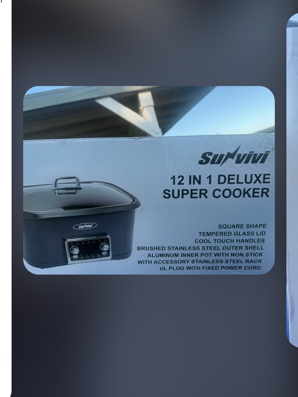 ViVI 12-in-1 Deluxe Super Cooker - Black